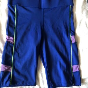 Navy Blue Biker Shorts